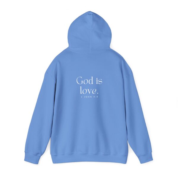 God is love. - 1 John 4:8 | Unisex Hooded Sweatshirt | Team Yeshua Apparel - Image 4