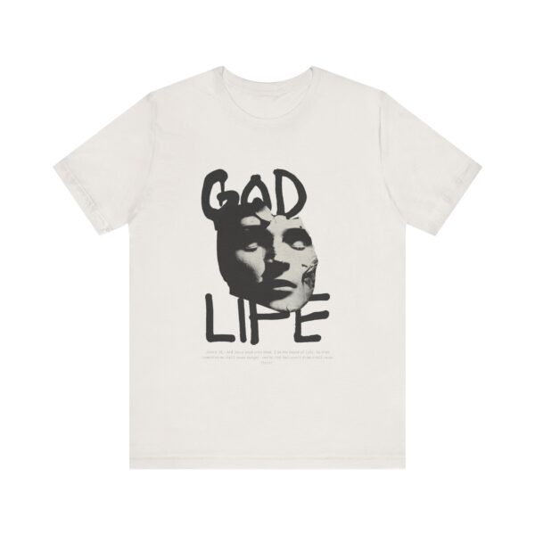 John 6:35  - Unisex Short Sleeve Tee - Image 2