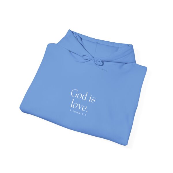 God is love. - 1 John 4:8 | Unisex Hooded Sweatshirt | Team Yeshua Apparel - Image 5