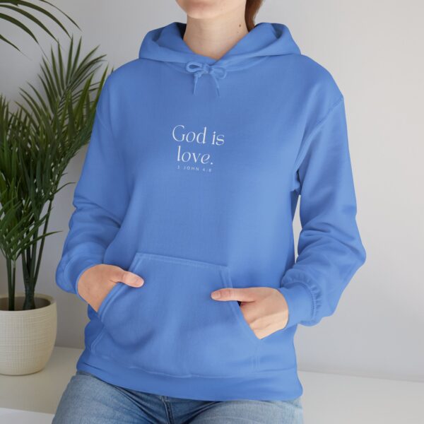 God is love. - 1 John 4:8 | Unisex Hooded Sweatshirt | Team Yeshua Apparel - Image 6