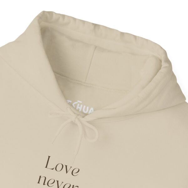 Love never fails. - 1 Corinthians 13:8 | Unisex Hooded Sweatshirt | Team Yeshua Apparel - Image 13