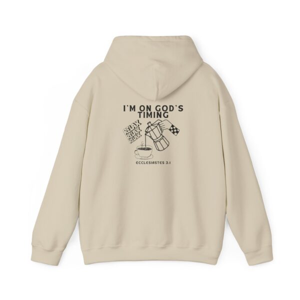 I’m on God’s Timing – Ecclesiastes 3:1| Unisex Hooded Sweatshirt | Team Yeshua Apparel - Image 5