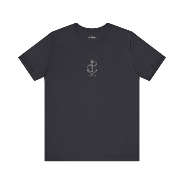 Jesus Is My Anchor – Hebrews 6:19 | Christian Unisex Short Sleeve Tee | Team Yeshua Apparel - Image 2