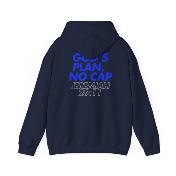 God’s Plan, No Cap – Jeremiah 29:11 | Unisex Hooded Sweatshirt | Team Yeshua Apparel - Image 3