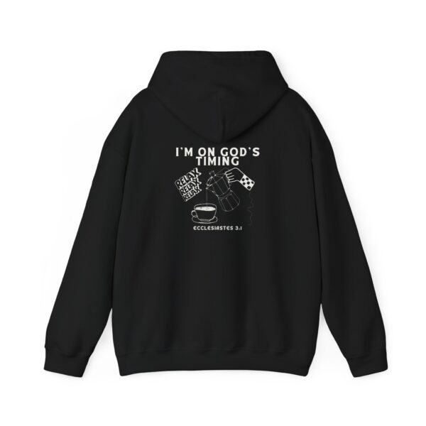 I’m on God’s Timing – Ecclesiastes 3:1| Unisex Hooded Sweatshirt | Team Yeshua Apparel - Image 10