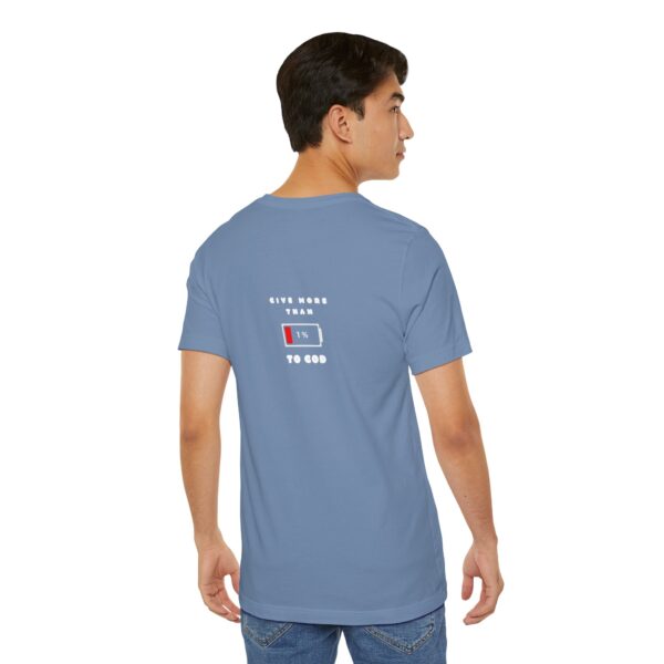 Give More Than 1% To God - Christian Unisex Short Sleeve Tee | Team Yeshua Apparel - Image 9