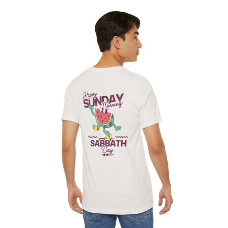 Happy Sunday Morning Sabbath Day - Christian Unisex Short Sleeve Tee | Team Yeshua Apparel