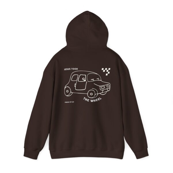 Jesus Took the Wheel – Psalm 37:23 | Unisex Hooded Sweatshirt | Team Yeshua Apparel - Image 7