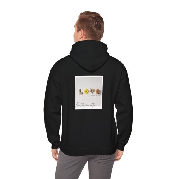 Perfect love drives out fear. - 1 John 4:18 | Unisex Hooded Sweatshirt | Team Yeshua Apparel - Image 6