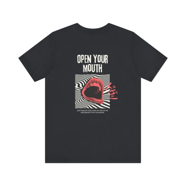 Open Your Mouth and Speak Trust - Christian Unisex Short Sleeve Tee | Team Yeshua Apparel - Image 3