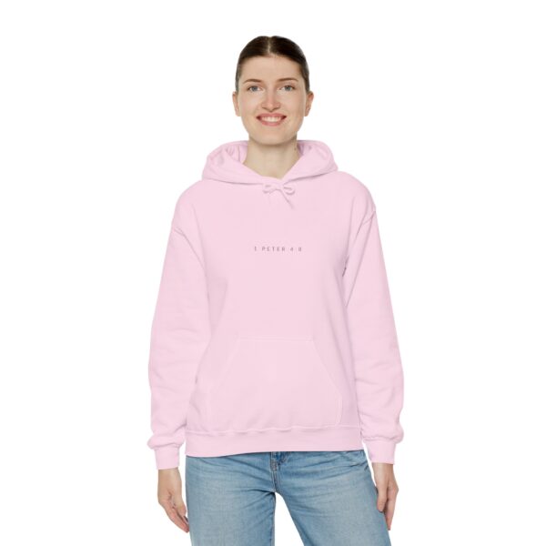 Love one another deeply. - 1 Peter 4:8 | Unisex Hooded Sweatshirt | Team Yeshua Apparel - Image 7