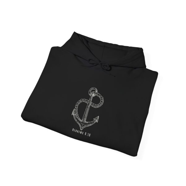 Jesus Is My Anchor – Hebrews 6:19 | Unisex Hooded Sweatshirt | Team Yeshua Apparel - Image 4