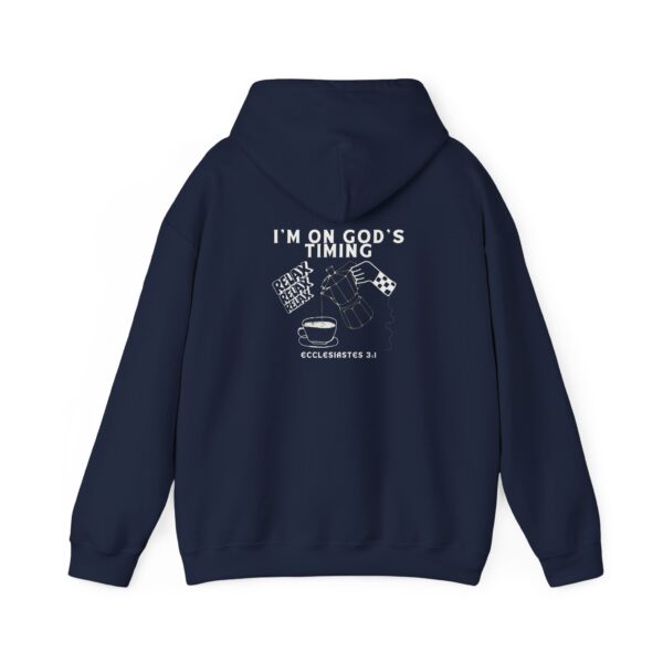 I’m on God’s Timing – Ecclesiastes 3:1| Unisex Hooded Sweatshirt | Team Yeshua Apparel - Image 3